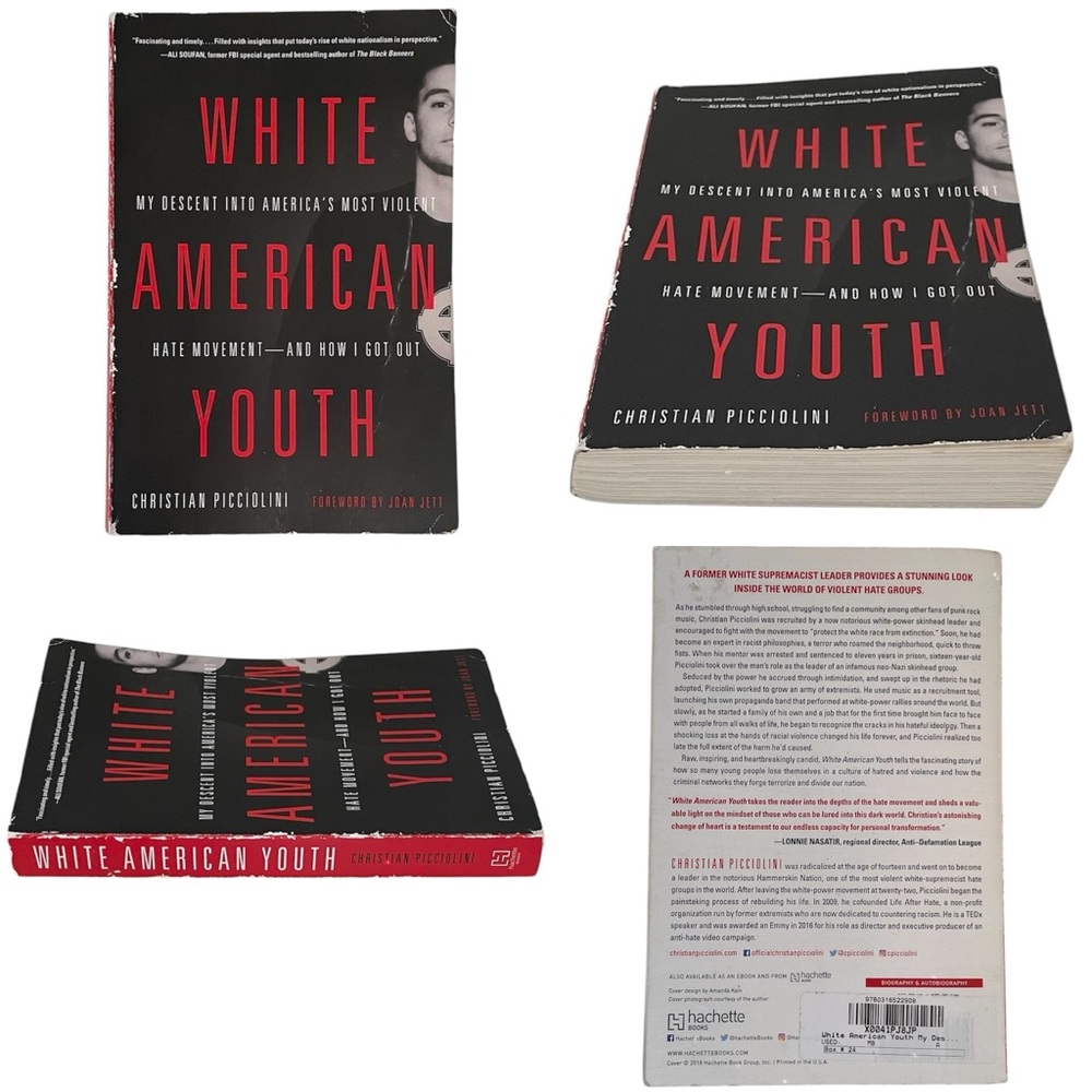 White American Youth by Christian Picciolini Paperback Book (Memoir) Non-Fiction